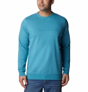 Columbia Men Blue Sun Protection M Logo Crew Pullover