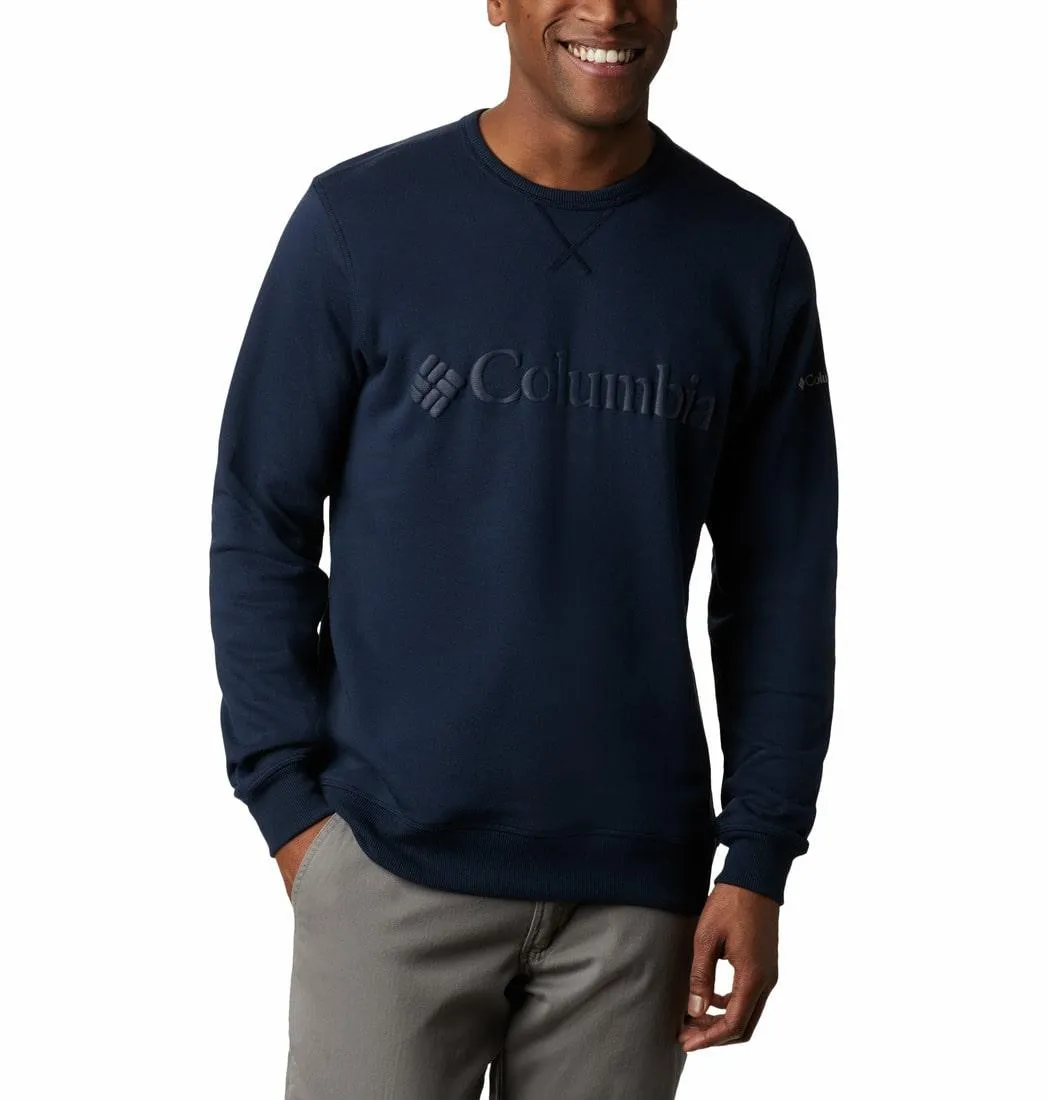 Columbia Men Blue Sun Protection M Logo Crew Pullover