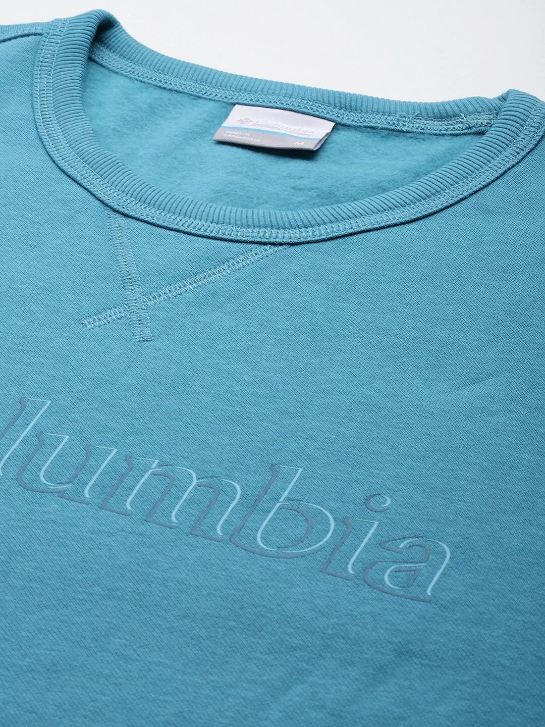 Columbia Men Blue Sun Protection M Logo Crew Pullover