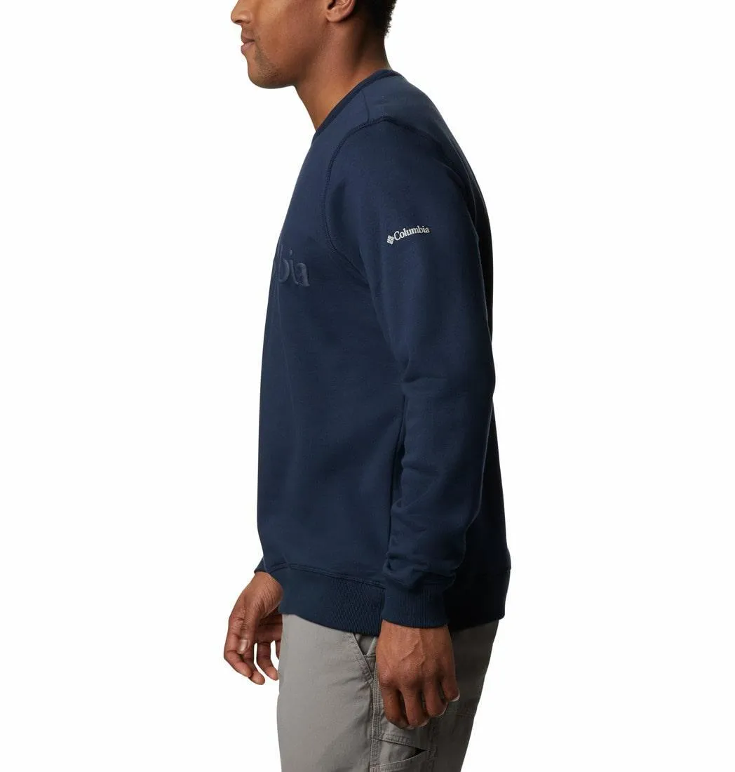 Columbia Men Blue Sun Protection M Logo Crew Pullover