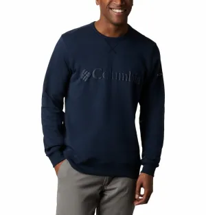 Columbia Men Blue Sun Protection M Logo Crew Pullover