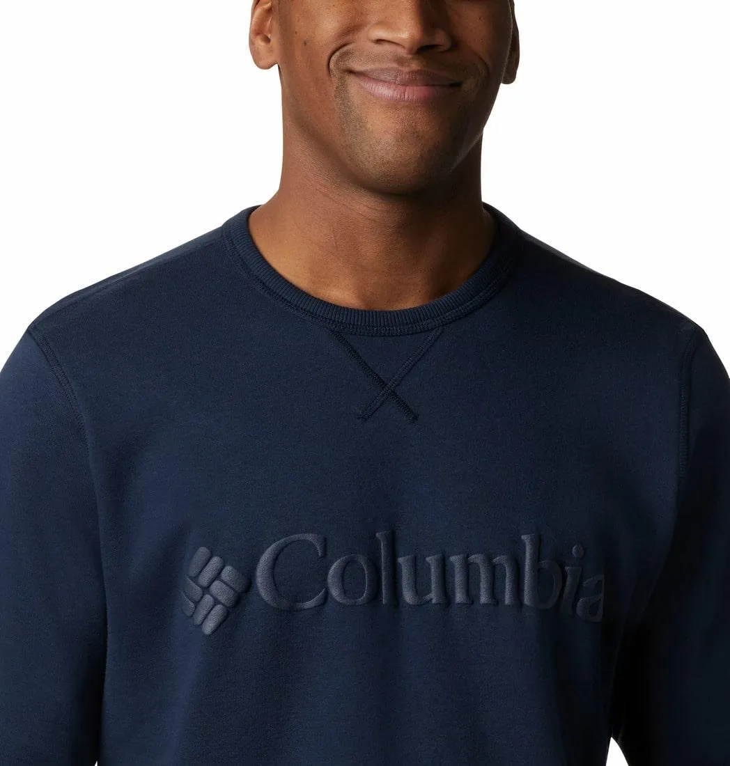 Columbia Men Blue Sun Protection M Logo Crew Pullover