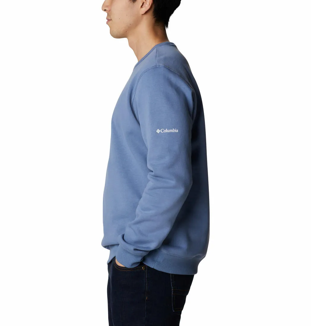 Columbia Men Blue Sun Protection M Logo Crew Pullover