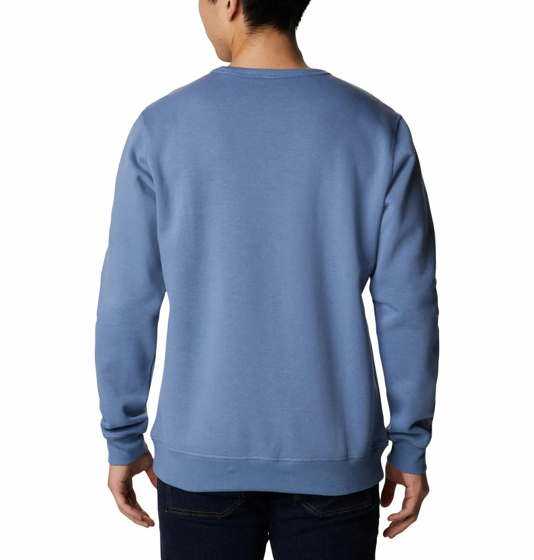 Columbia Men Blue Sun Protection M Logo Crew Pullover