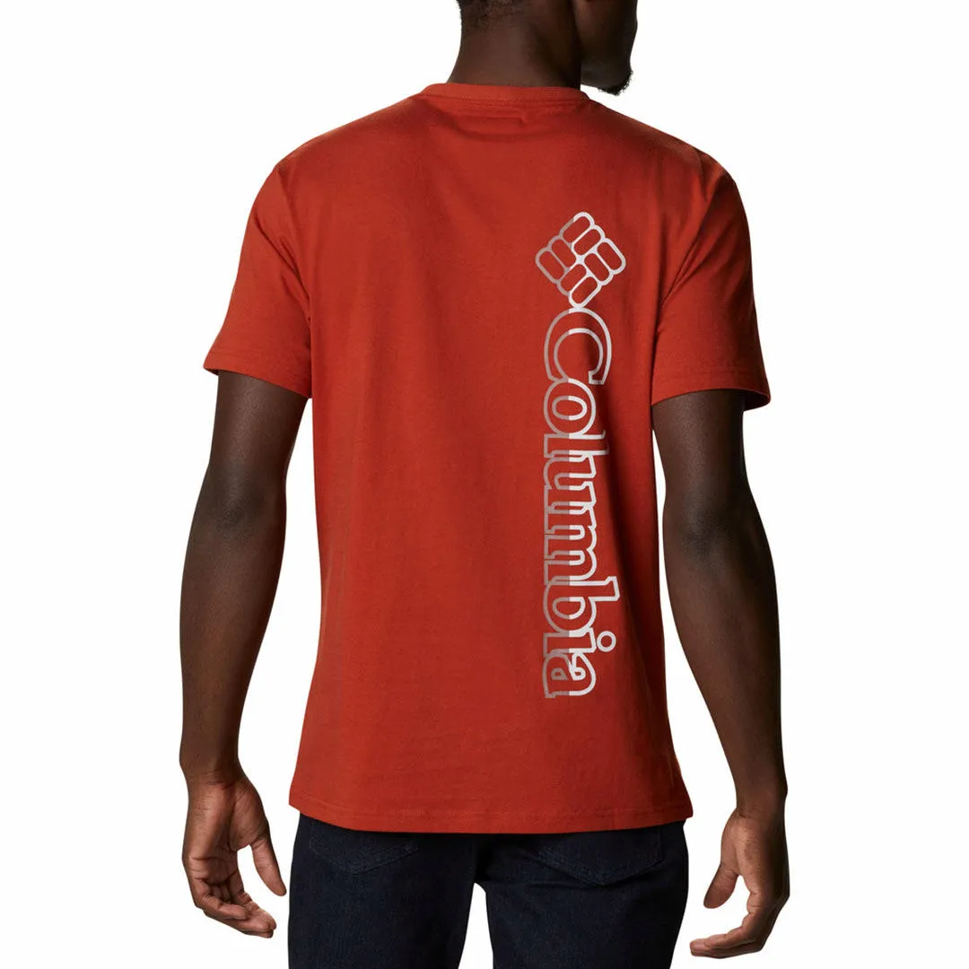 Columbia Men Brown CSC Basic Logo Tshirt