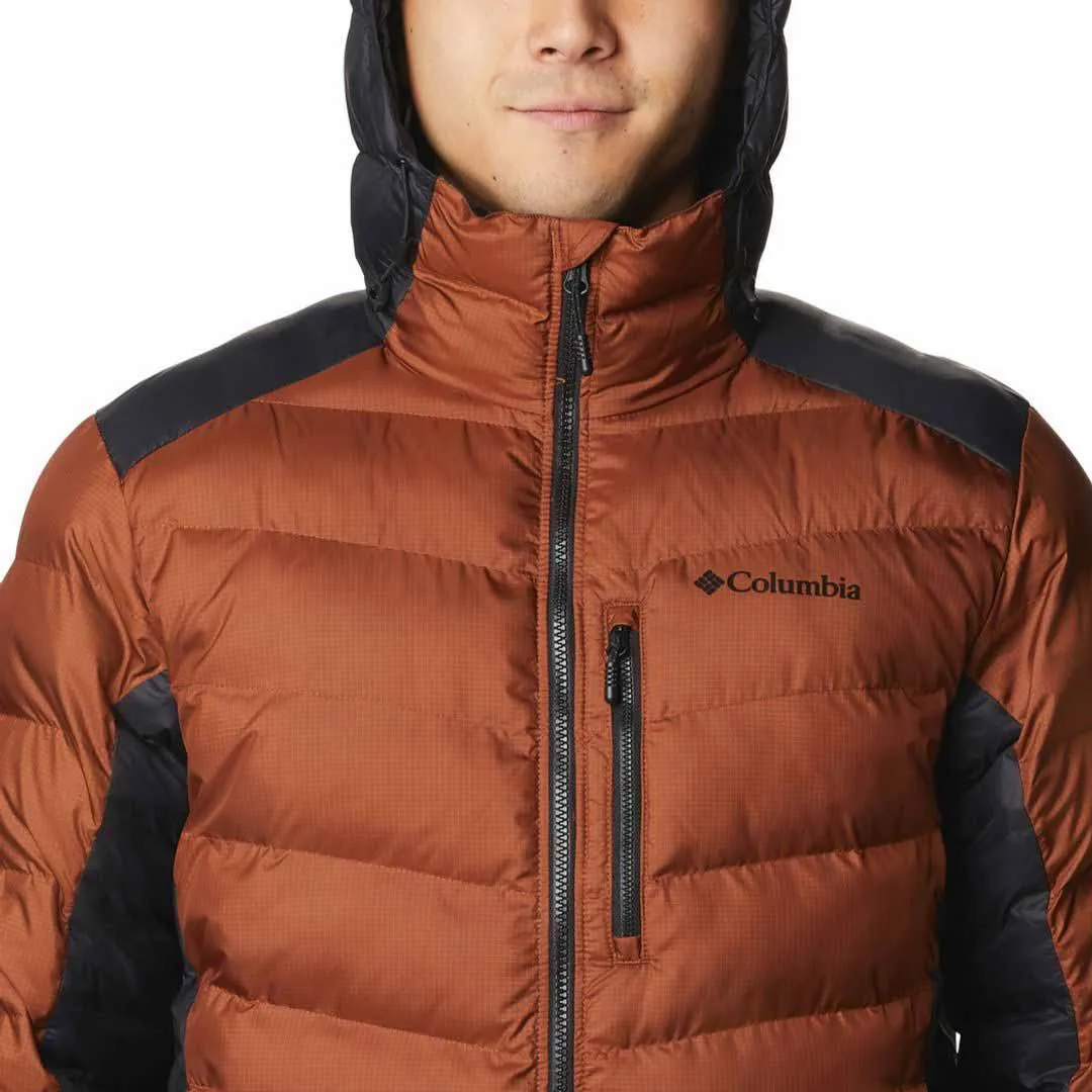 Columbia Men Brown Omni-Heat Infinity Labyrinth Loop Hooded Jacket