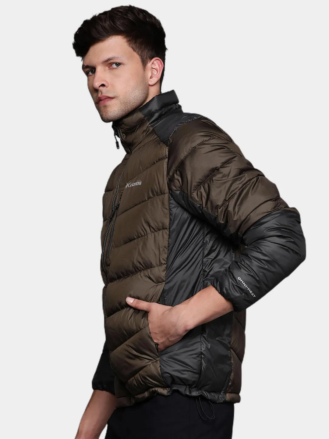 Columbia Men Brown Omni-Heat Infinity Labyrinth Loop Jacket