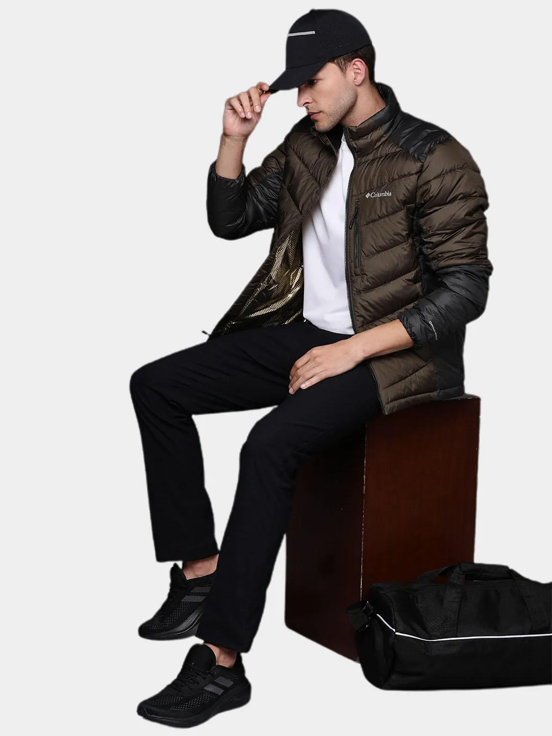 Columbia Men Brown Omni-Heat Infinity Labyrinth Loop Jacket