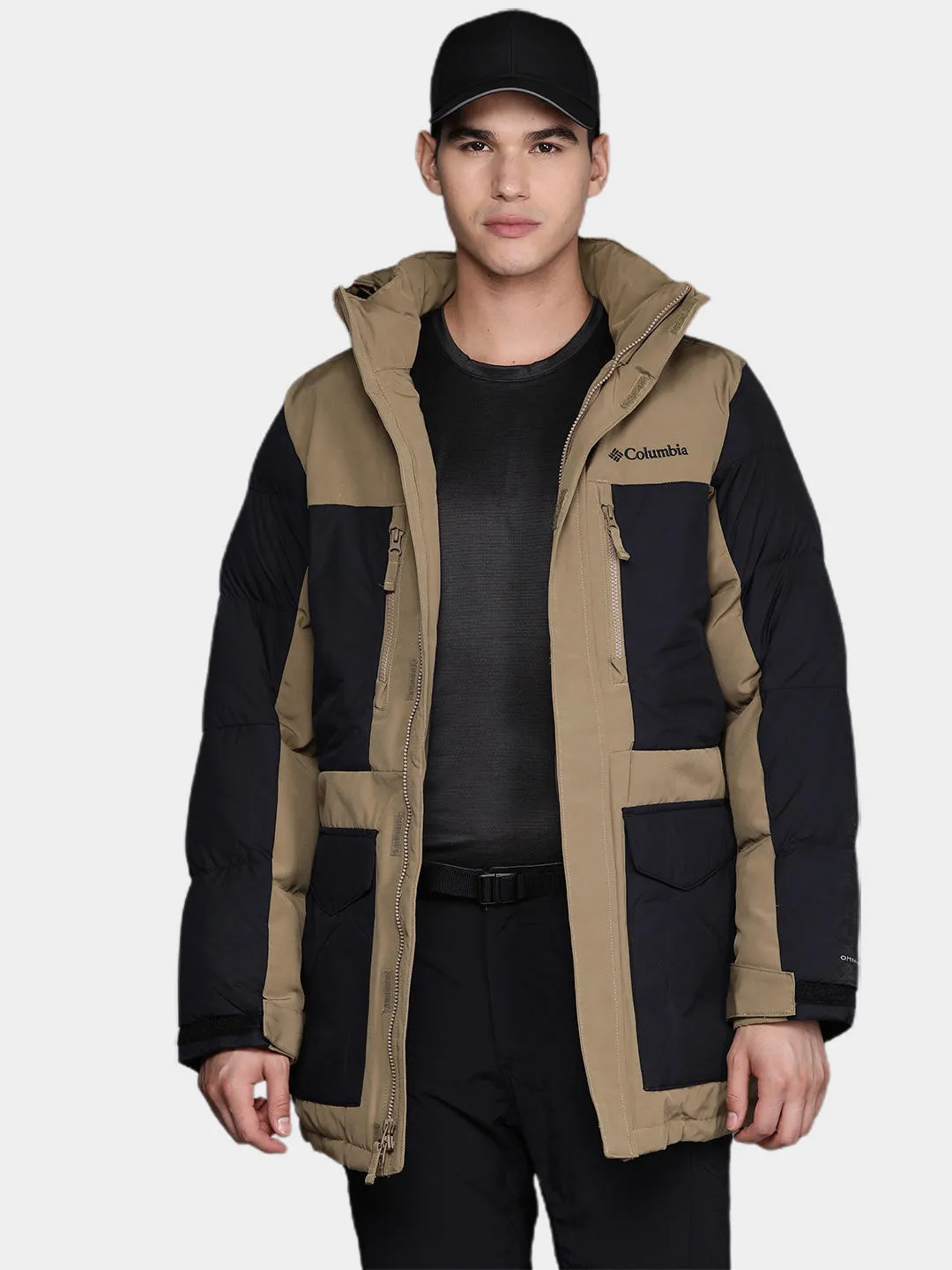 Columbia Men Brown Omni-Heat Infinity Marquam Peak Fusion Parka Parka Jacket