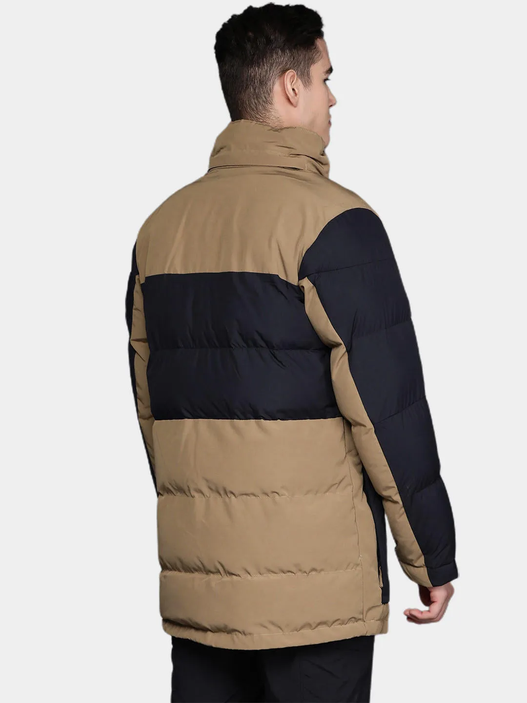 Columbia Men Brown Omni-Heat Infinity Marquam Peak Fusion Parka Parka Jacket