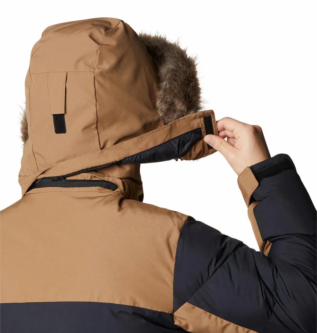 Columbia Men Brown Omni-Heat Infinity Marquam Peak Fusion Parka Parka Jacket