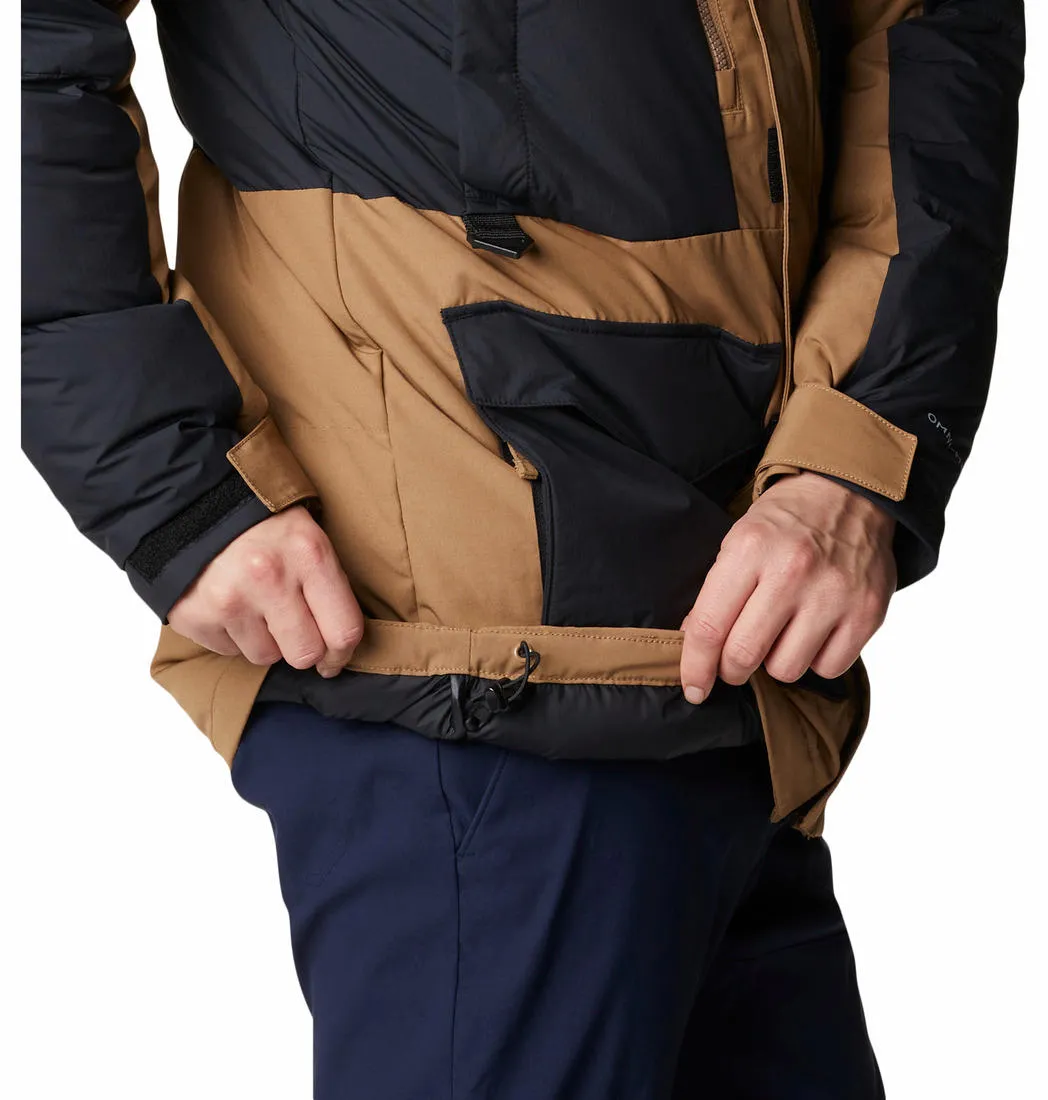 Columbia Men Brown Omni-Heat Infinity Marquam Peak Fusion Parka Parka Jacket