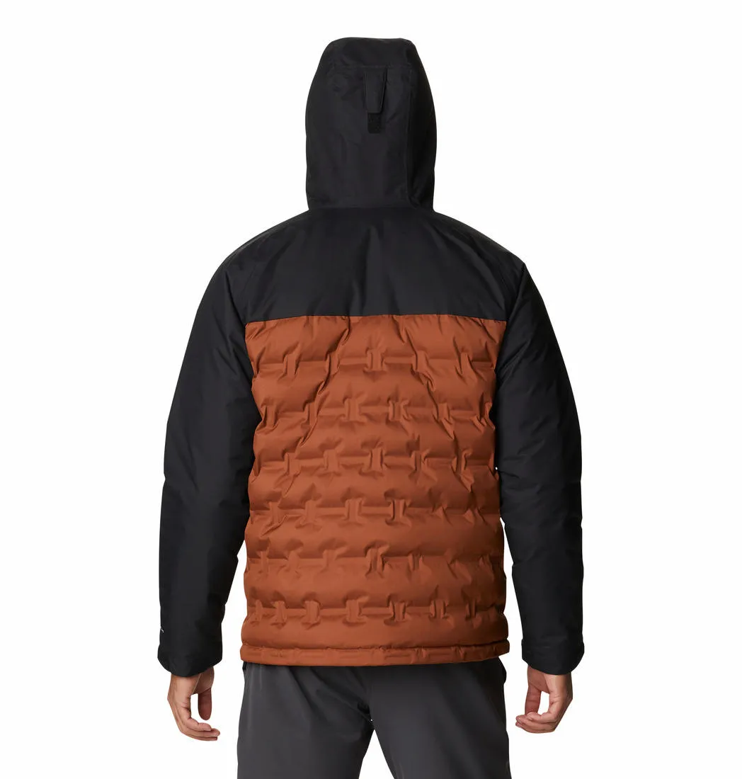 Columbia Men Brown Omni-Heat Reflective Grand Trek Down Jacket