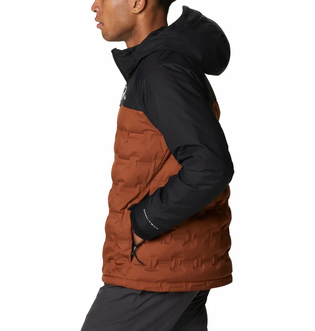 Columbia Men Brown Omni-Heat Reflective Grand Trek Down Jacket