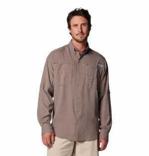 Columbia Men Brown Omni-Shade Tamiami II Long Sleeve Shirt