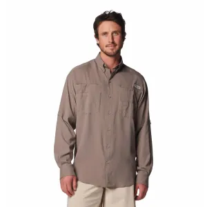 Columbia Men Brown Omni-Shade Tamiami II Long Sleeve Shirt