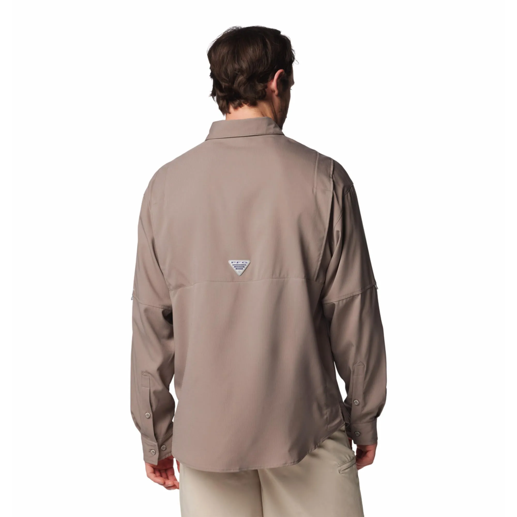 Columbia Men Brown Omni-Shade Tamiami II Long Sleeve Shirt
