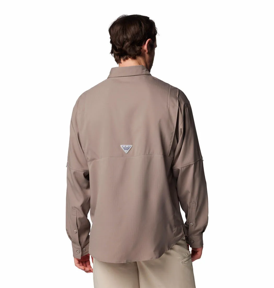 Columbia Men Brown Omni-Shade Tamiami II Long Sleeve Shirt