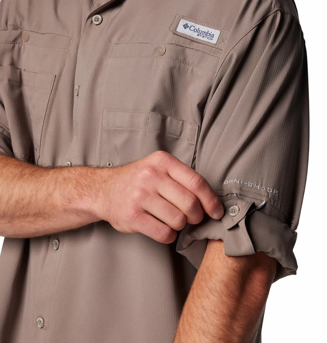 Columbia Men Brown Omni-Shade Tamiami II Long Sleeve Shirt