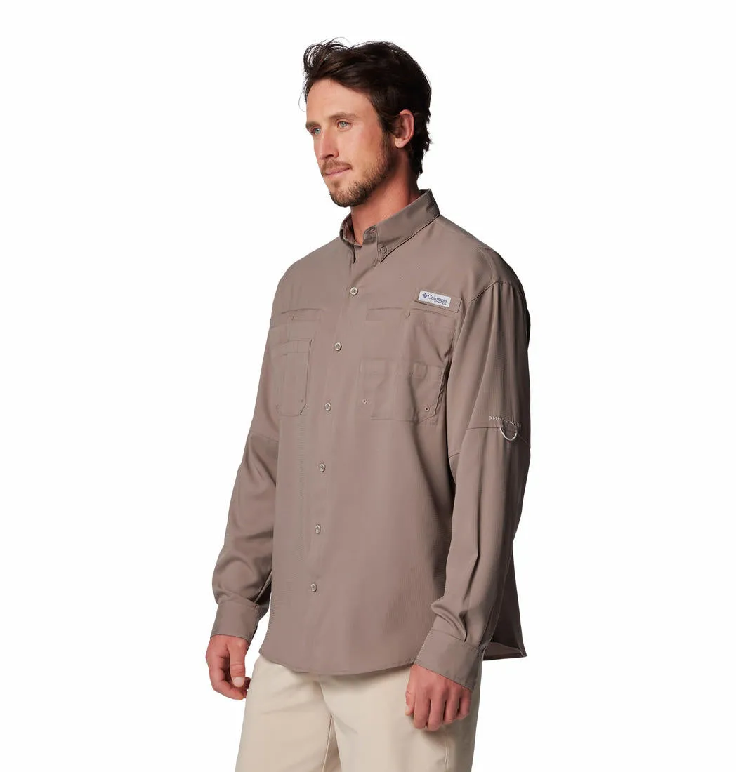 Columbia Men Brown Omni-Shade Tamiami II Long Sleeve Shirt