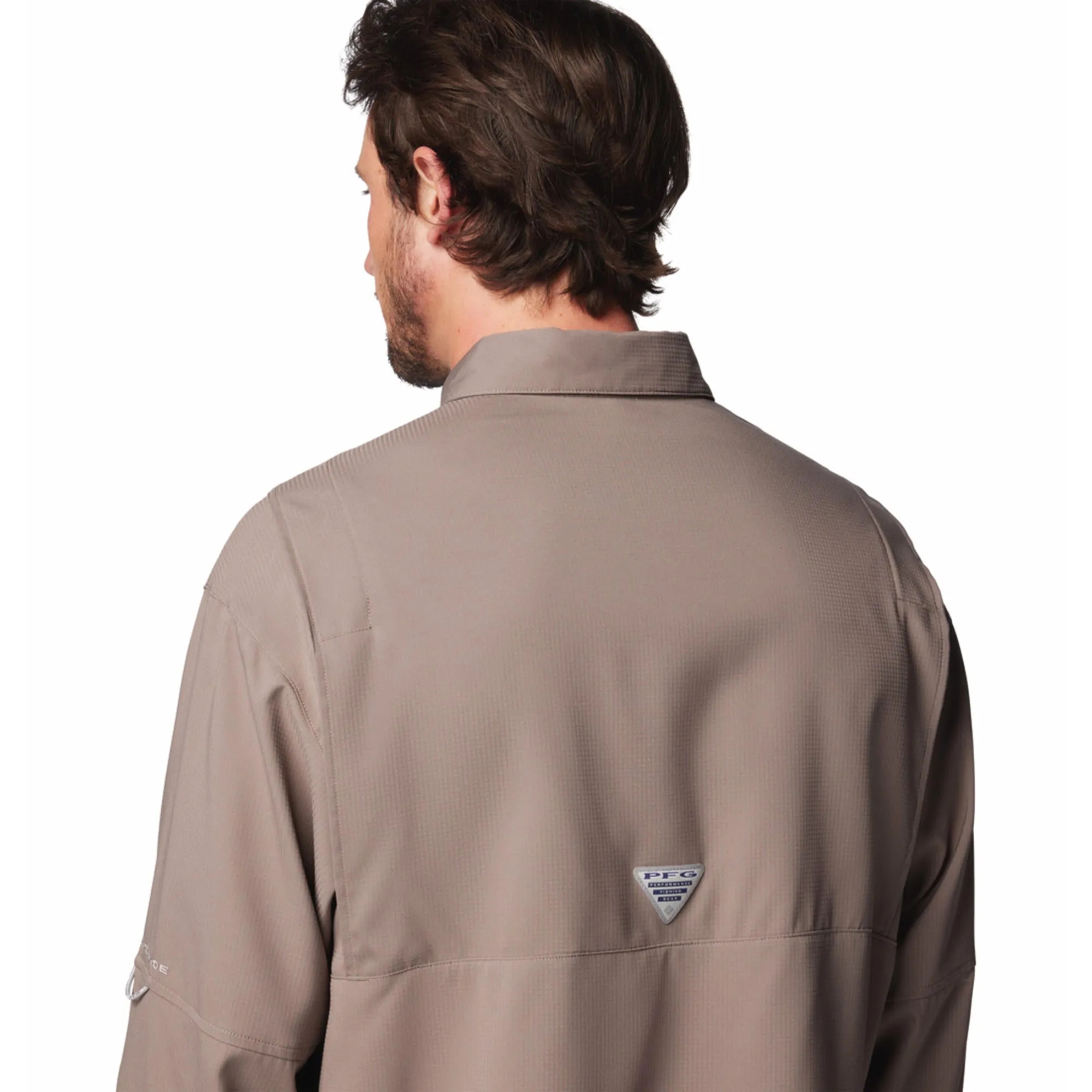 Columbia Men Brown Omni-Shade Tamiami II Long Sleeve Shirt