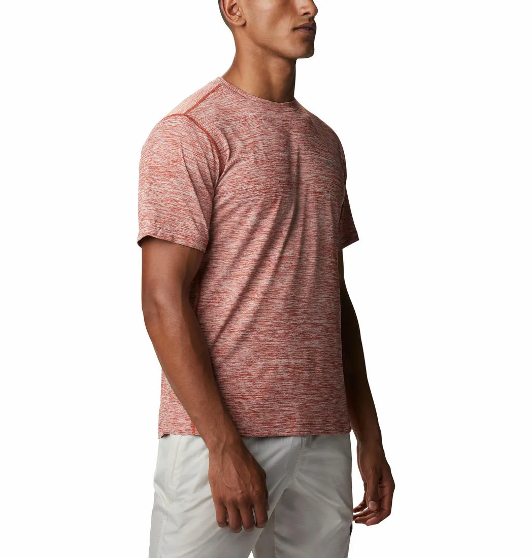 Columbia Men Brown Omni-Wick Deschutes Runner Tshirt