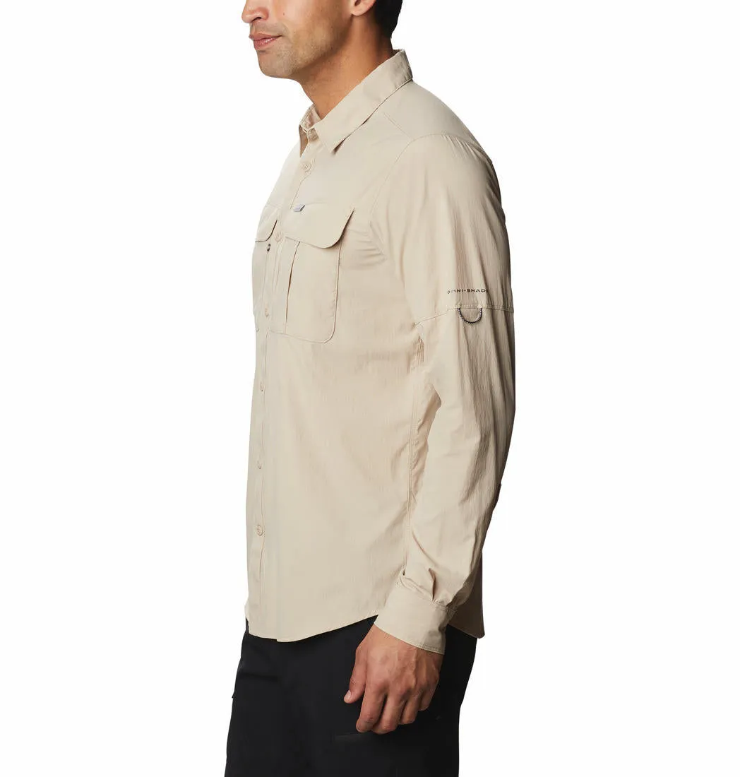 Columbia Men Brown Omni-Wick Newton Ridge Long Sleeve Shirt