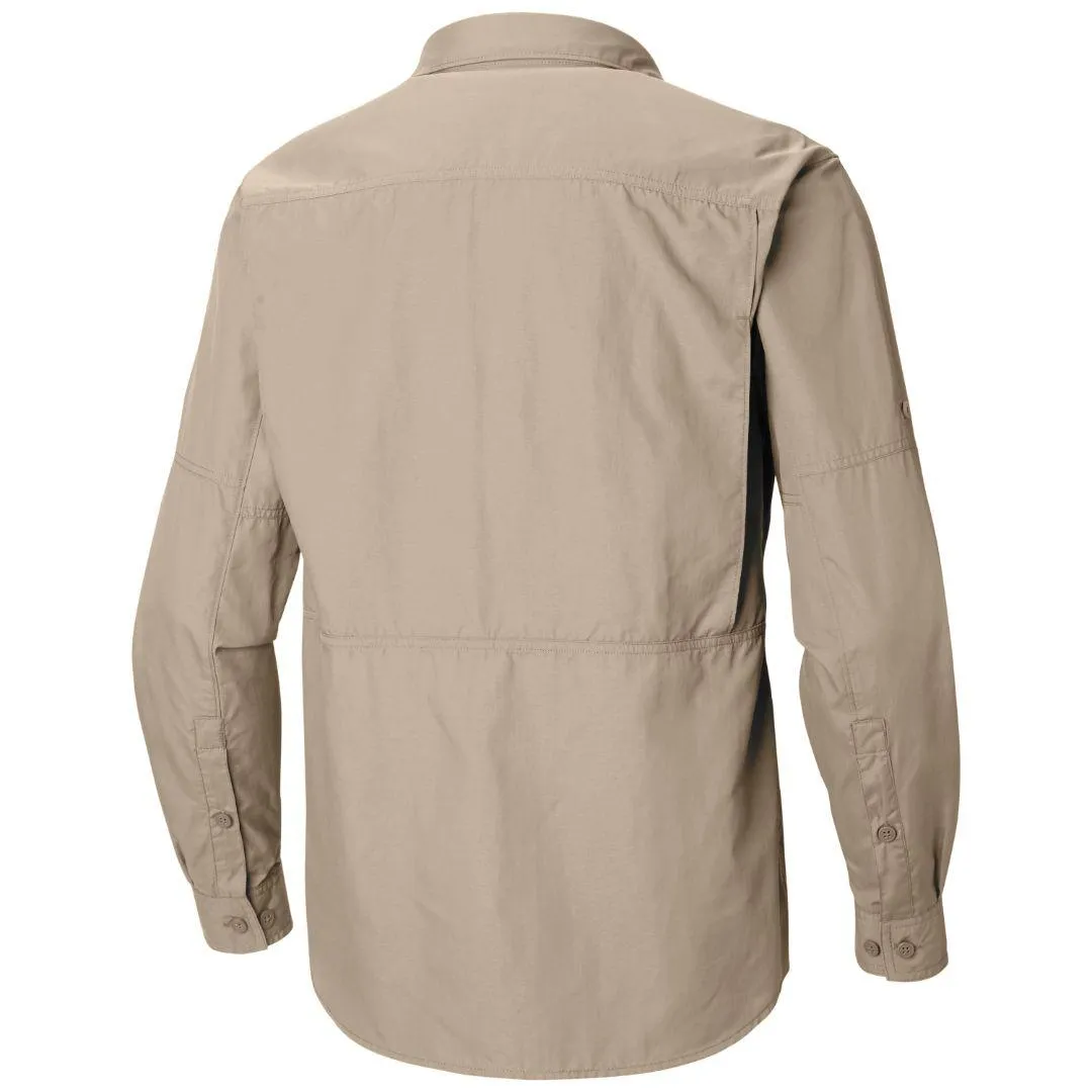 Columbia Men Brown Omni-Wick Silver Ridge 2.0 Long Sleeve Shirt