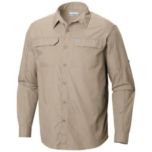 Columbia Men Brown Omni-Wick Silver Ridge 2.0 Long Sleeve Shirt