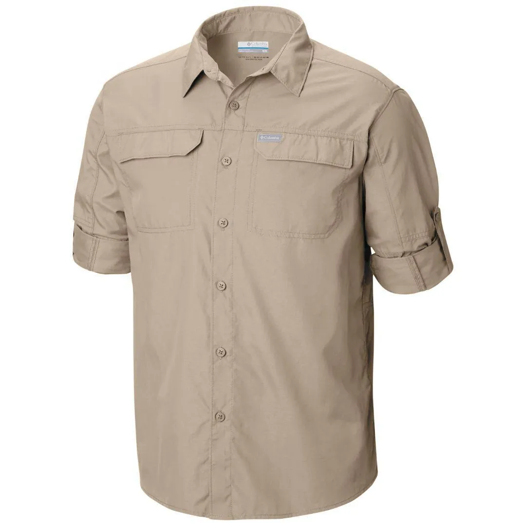 Columbia Men Brown Omni-Wick Silver Ridge 2.0 Long Sleeve Shirt