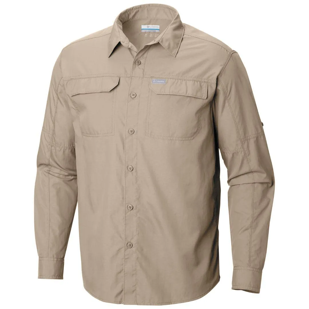 Columbia Men Brown Omni-Wick Silver Ridge 2.0 Long Sleeve Shirt