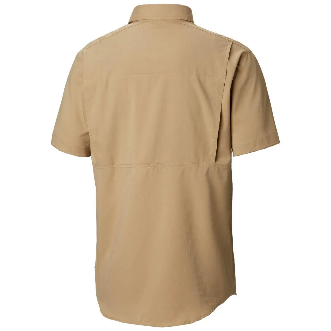 Columbia Men Brown Omni-Wick Silver Ridge Lite Short Sleeve Shirt