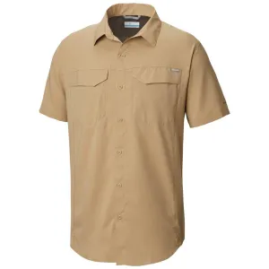 Columbia Men Brown Omni-Wick Silver Ridge Lite Short Sleeve Shirt