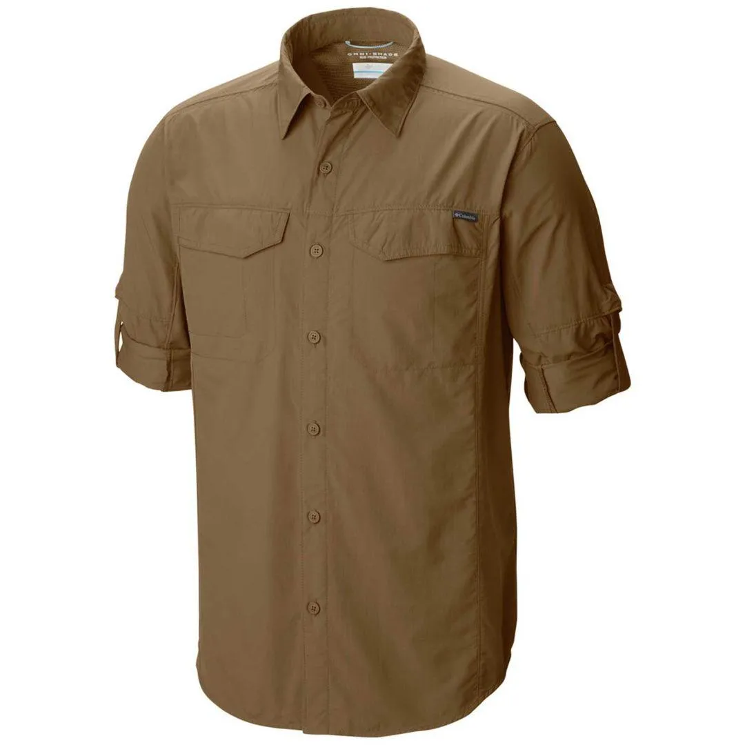 Columbia Men Brown Omni-Wick Silver Ridge Long Sleeve Shirt