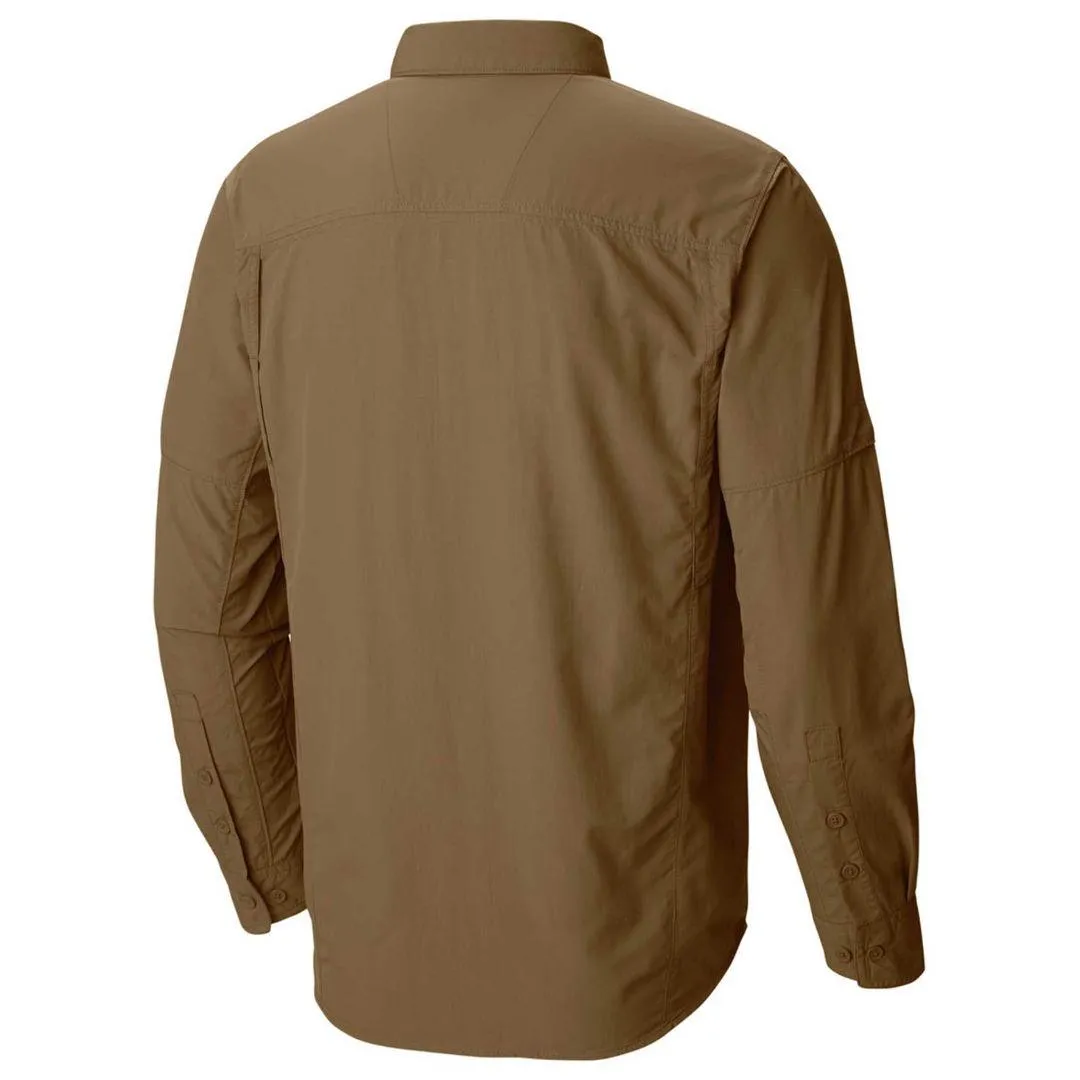 Columbia Men Brown Omni-Wick Silver Ridge Long Sleeve Shirt