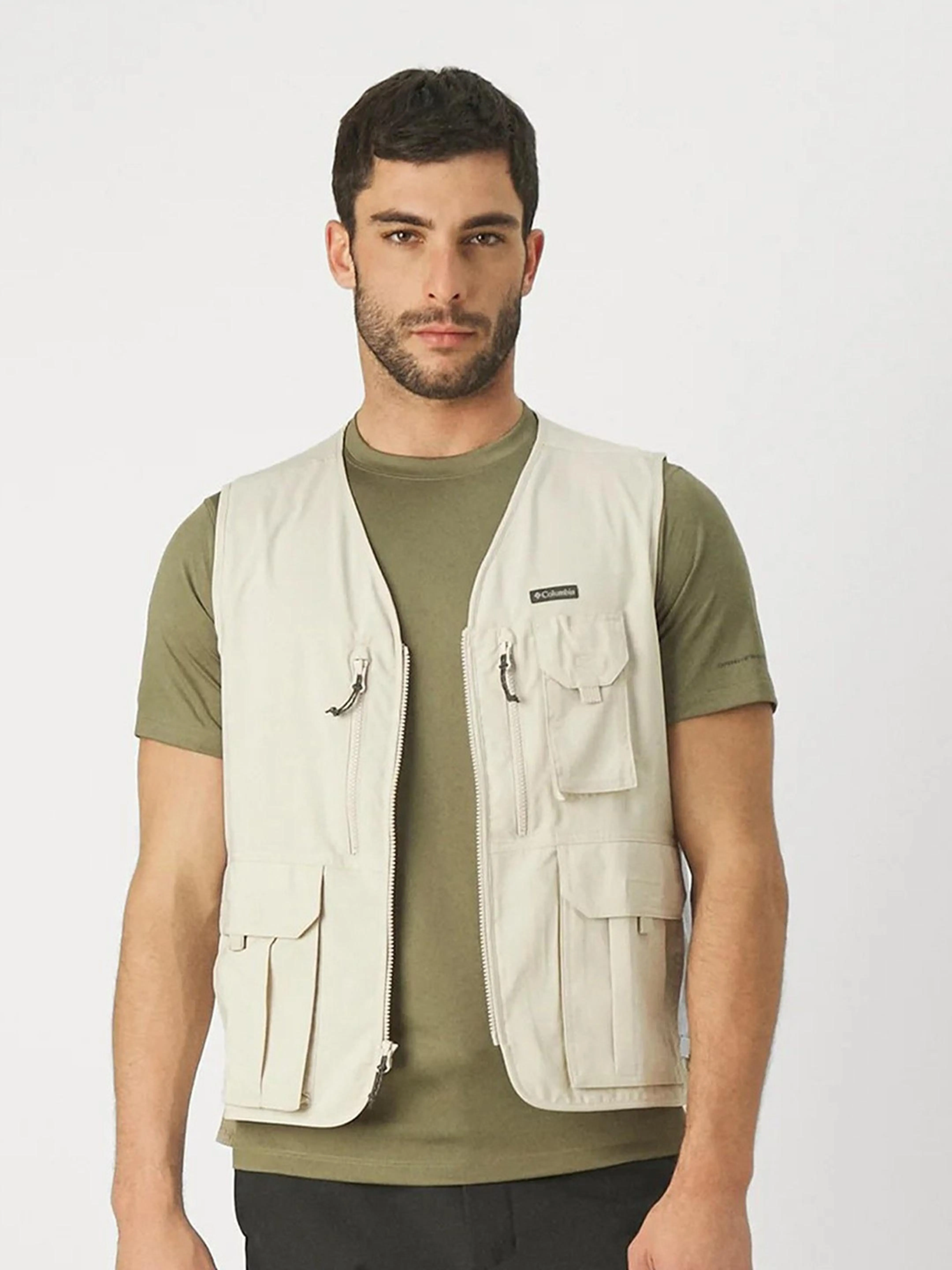 Columbia Men Brown Omni-Wick Silver Ridge Utility Gillet