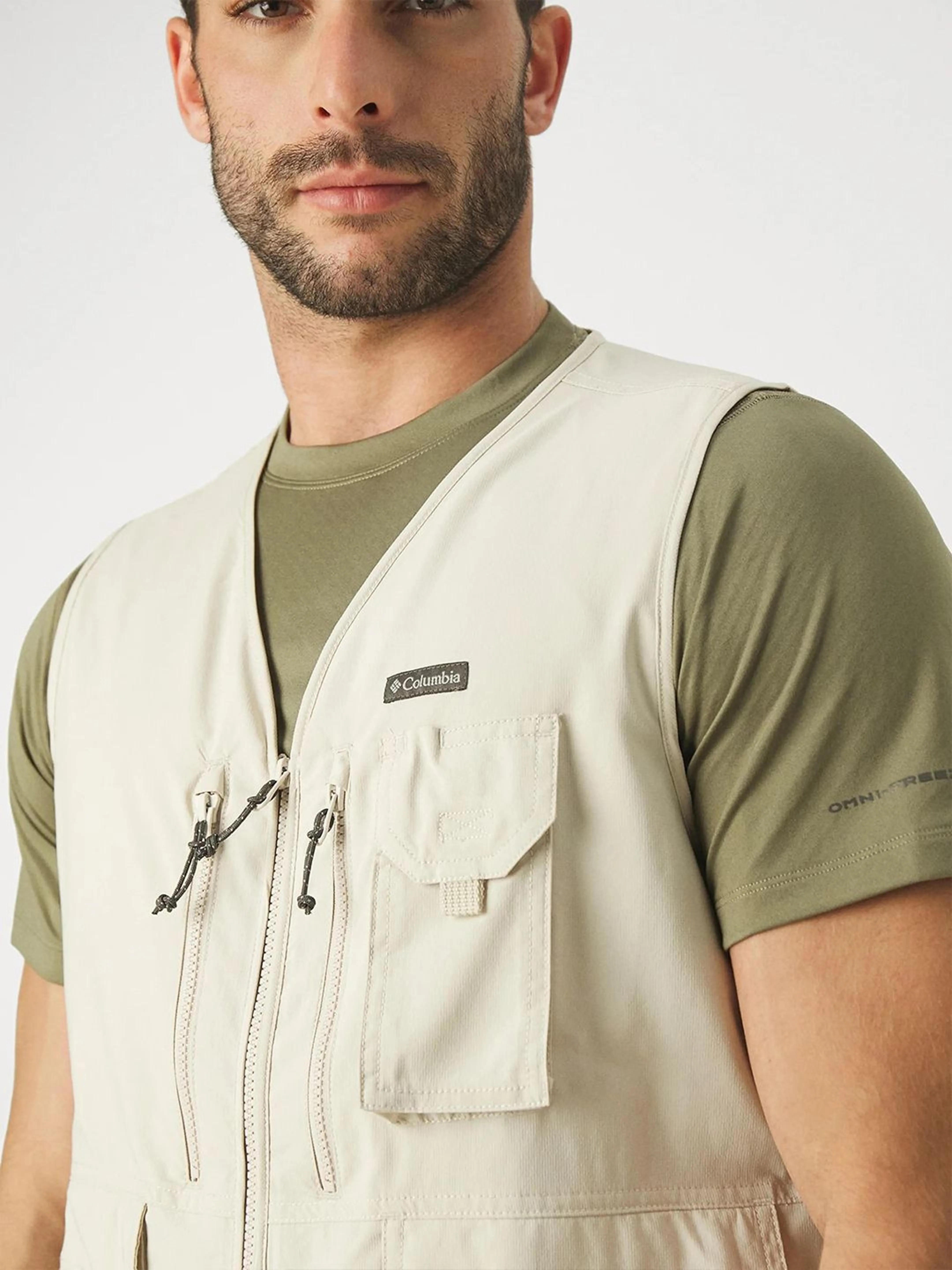 Columbia Men Brown Omni-Wick Silver Ridge Utility Gillet