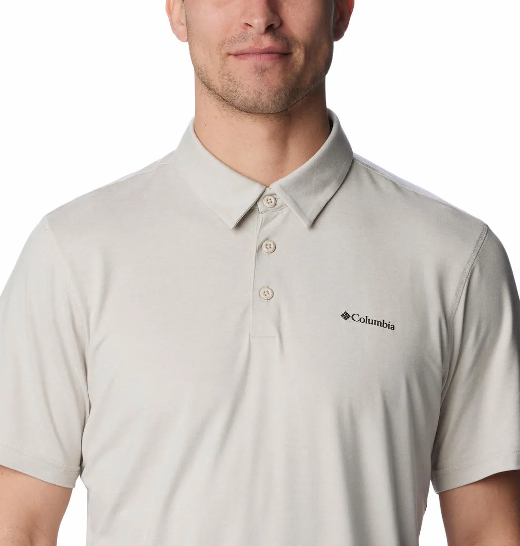 Columbia Men Brown Omni-Wick Tech Trail Polo Tshirt