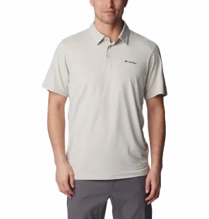 Columbia Men Brown Omni-Wick Tech Trail Polo Tshirt