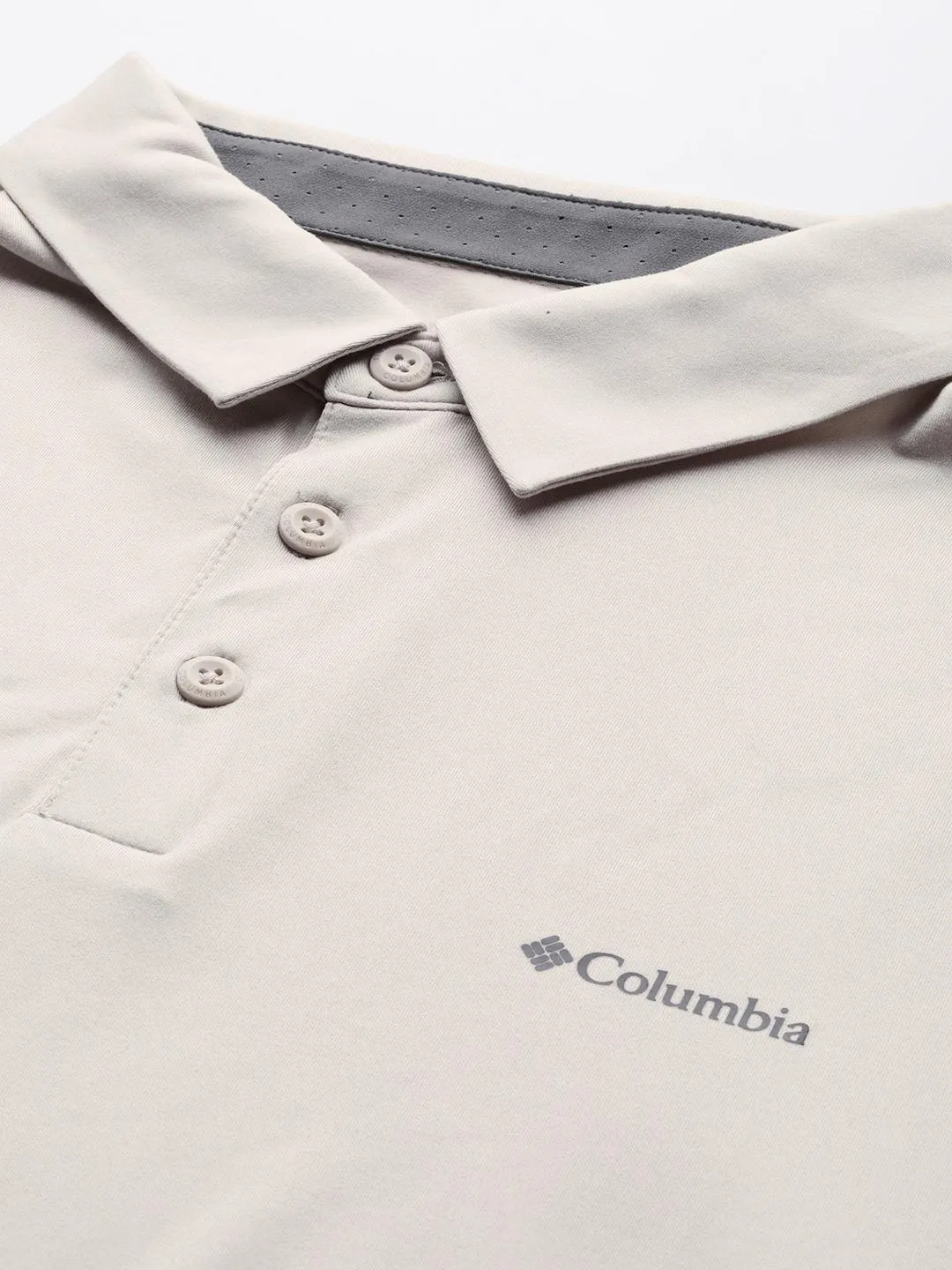 Columbia Men Brown Omni-Wick Tech Trail Polo Tshirt