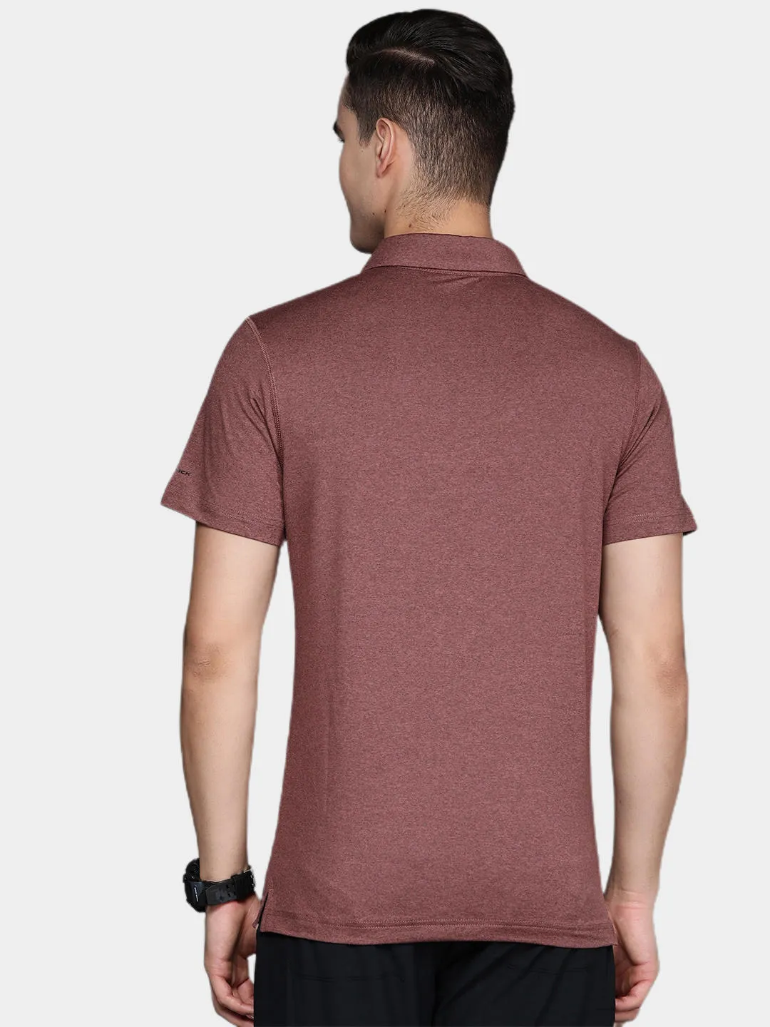 Columbia Men Brown Omni-Wick Tech Trail Polo Tshirt