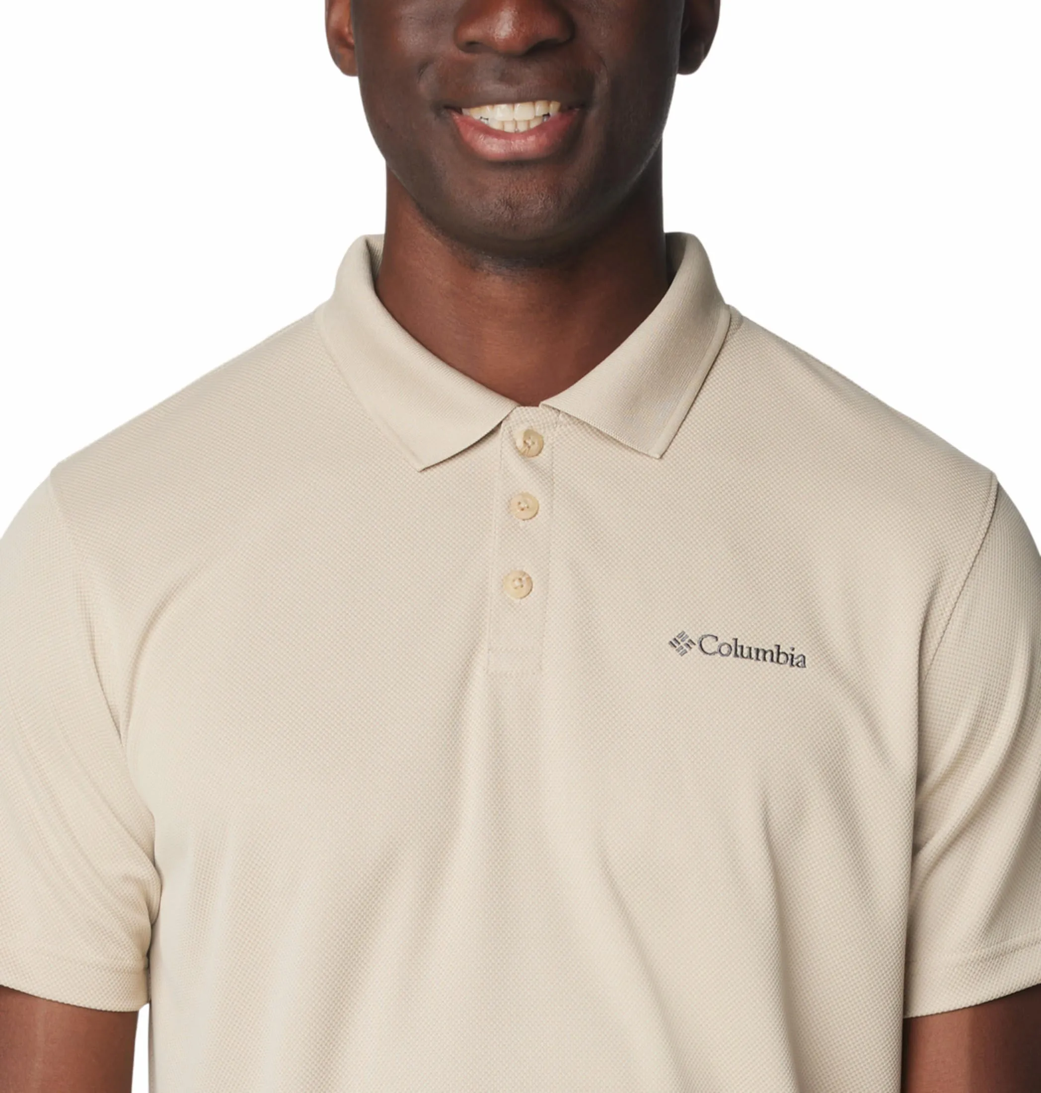 Columbia Men Brown Omni-Wick Utilizer Polo Tshirt