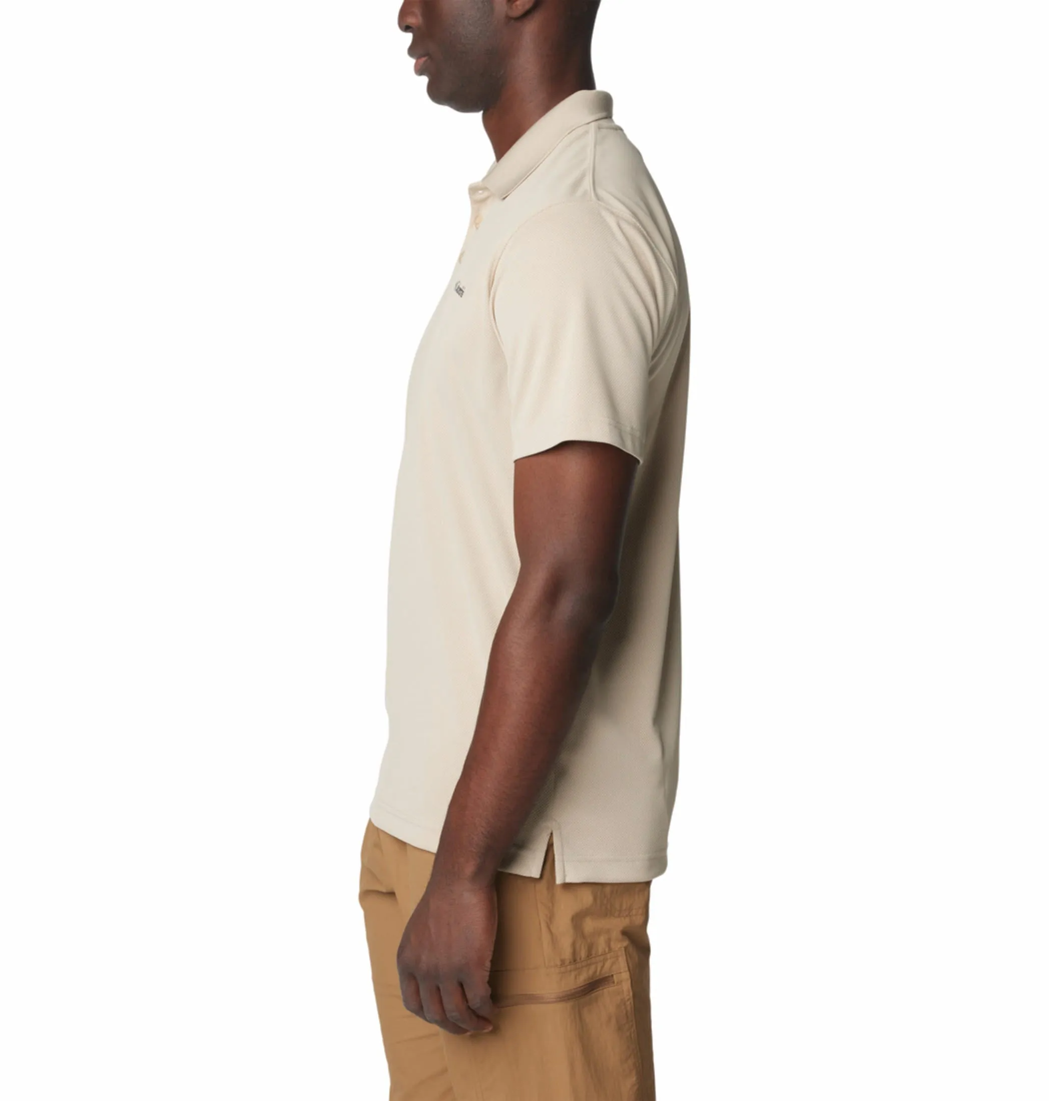 Columbia Men Brown Omni-Wick Utilizer Polo Tshirt