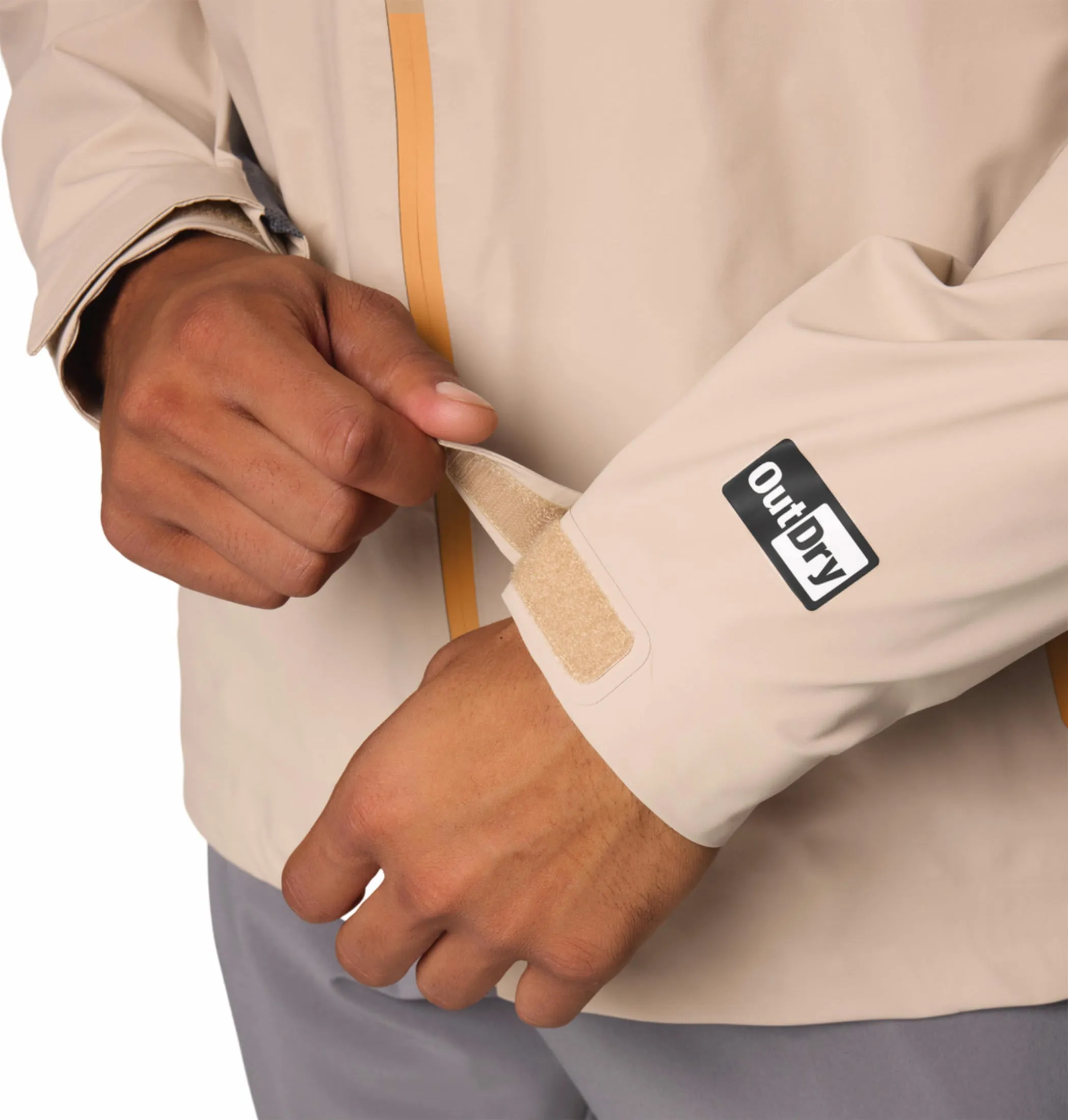 Columbia Men Brown Outdry Extreme Reign No Shine Waterproof Rain Jacket