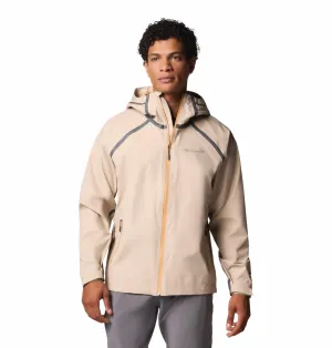 Columbia Men Brown Outdry Extreme Reign No Shine Waterproof Rain Jacket