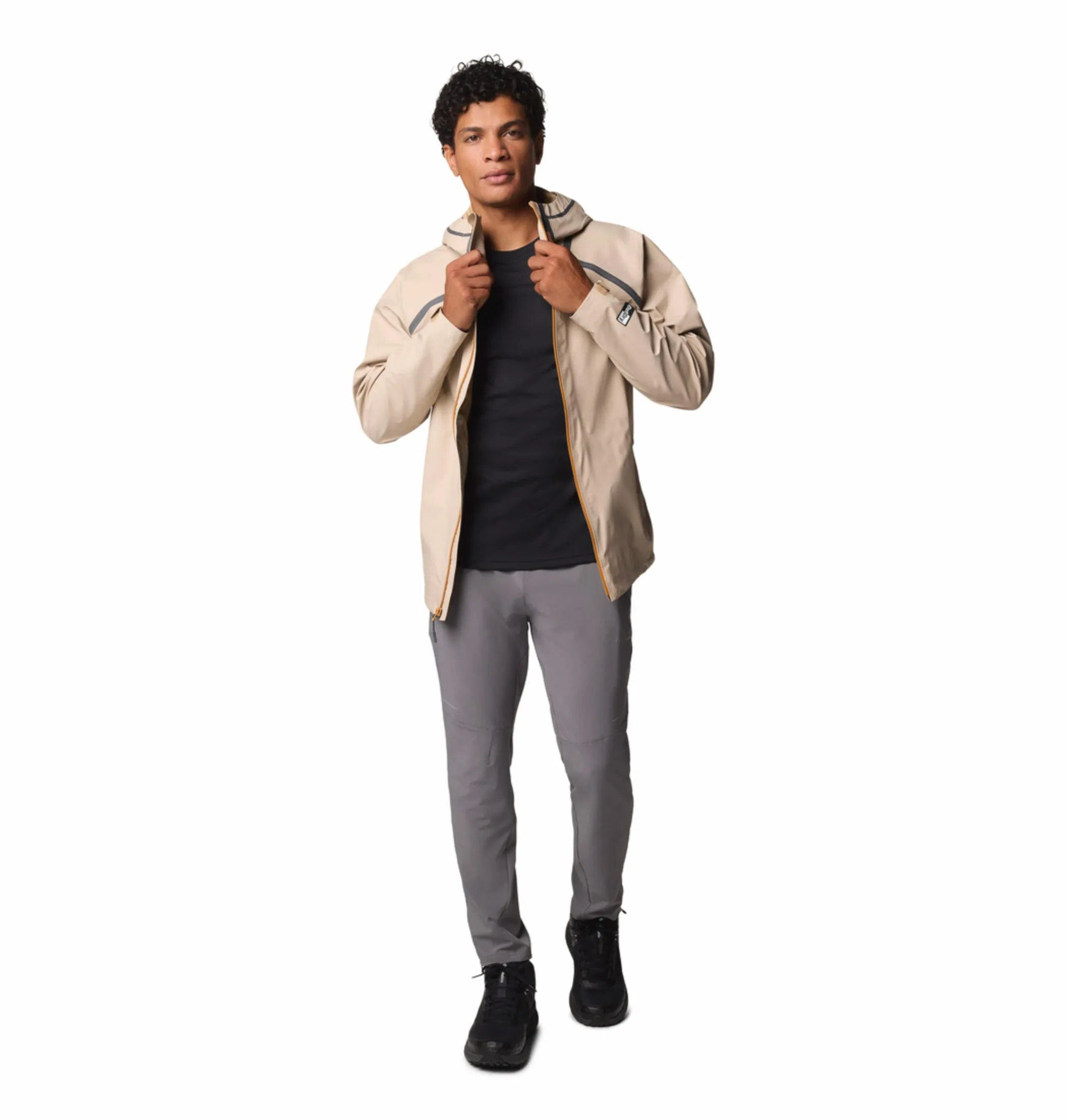 Columbia Men Brown Outdry Extreme Reign No Shine Waterproof Rain Jacket