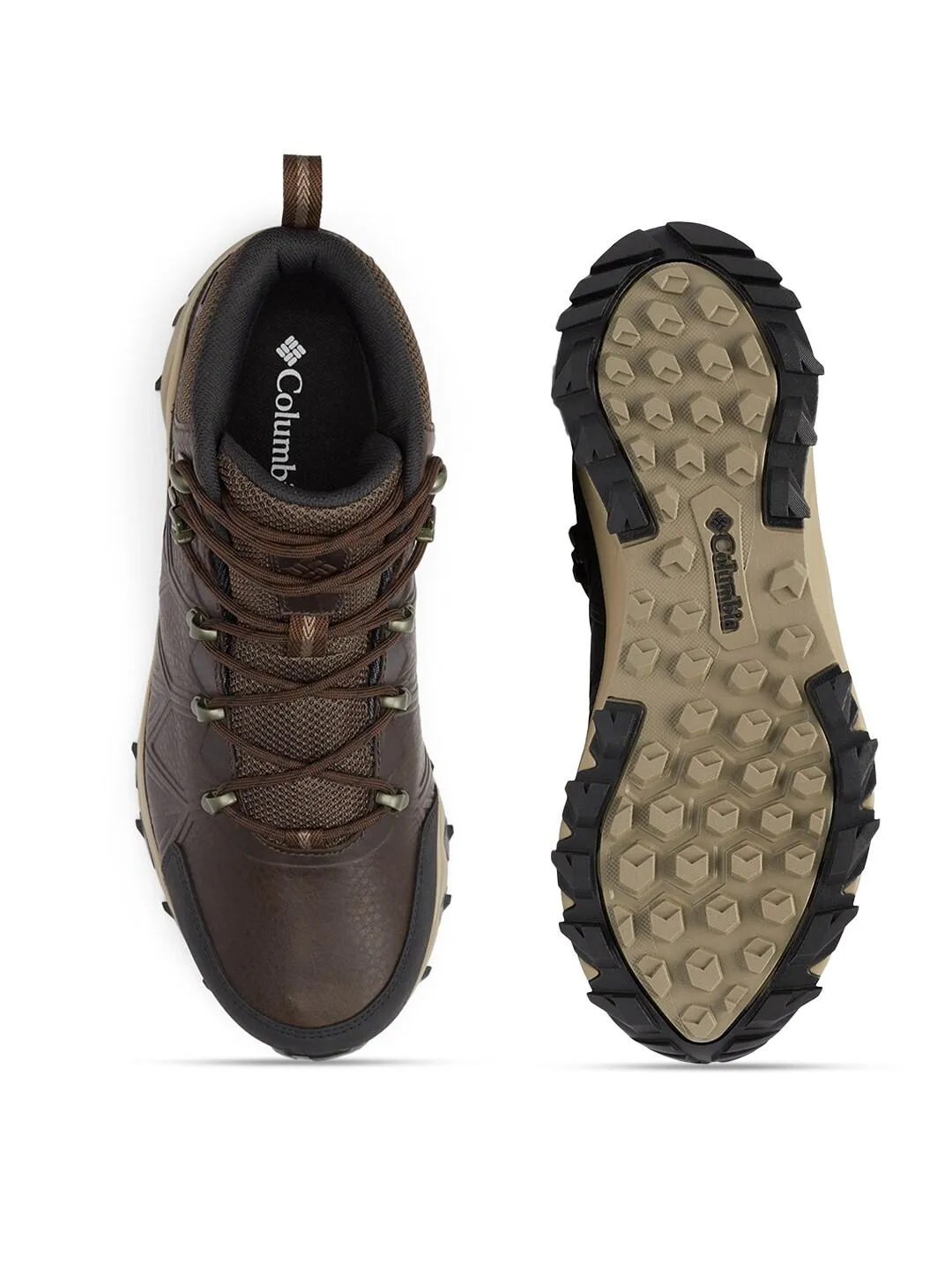 Columbia Men Brown PEAKFREAK II MID OUTDRY LEATHER