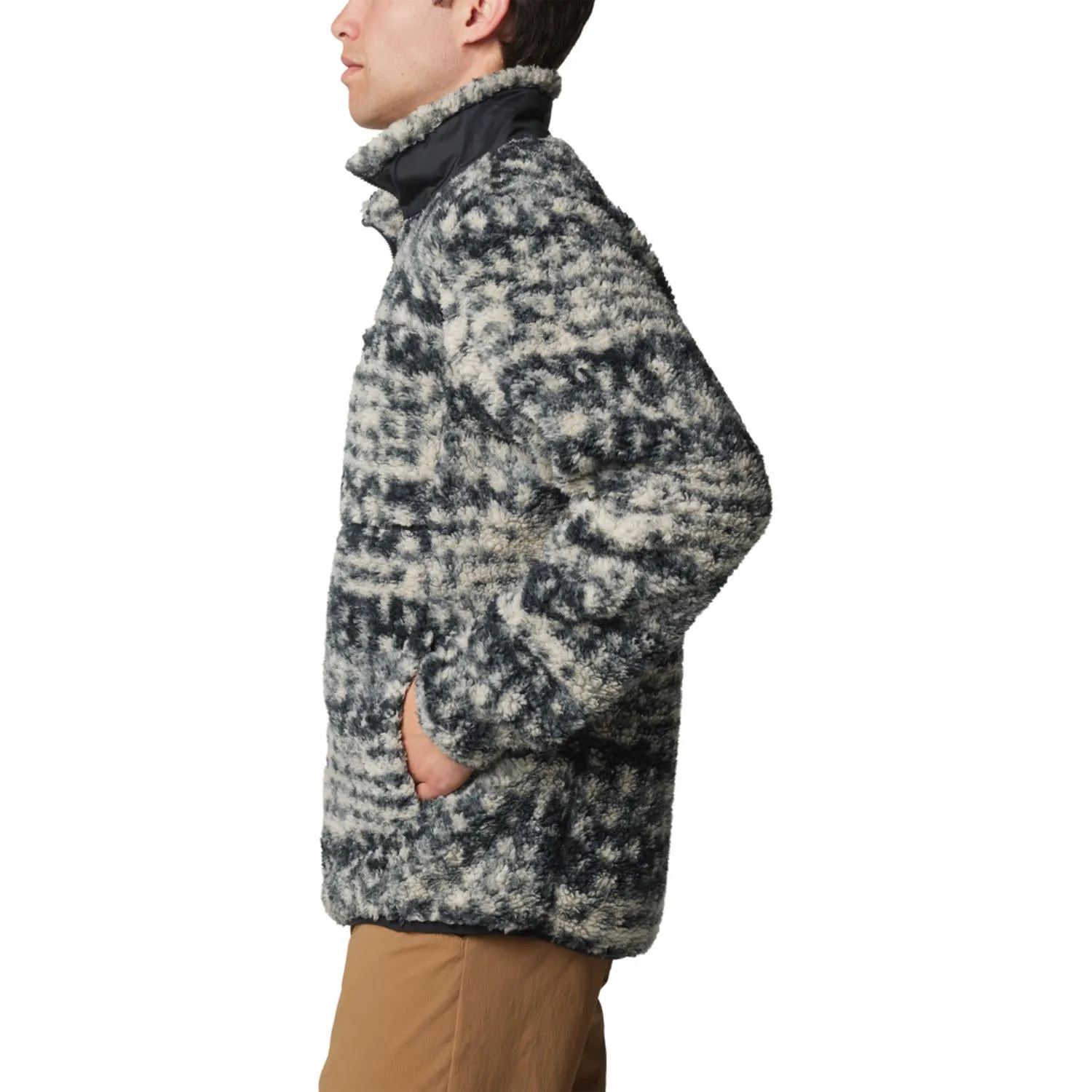 Columbia Men Brown Winter Pass Printed II Fleece Jacket