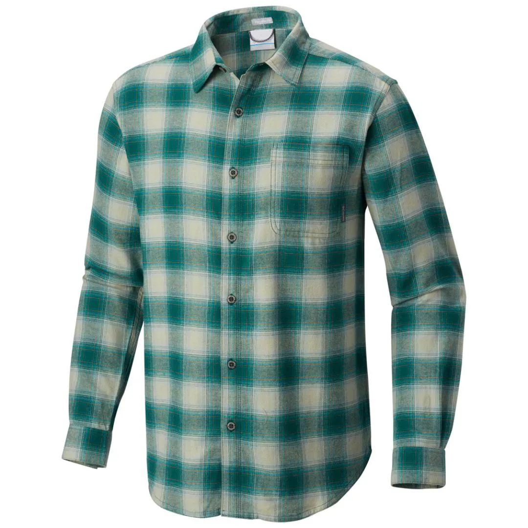 Columbia Men Green Boulder Ridge Flannel Long Sleeve Shirt