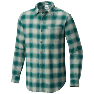 Columbia Men Green Boulder Ridge Flannel Long Sleeve Shirt